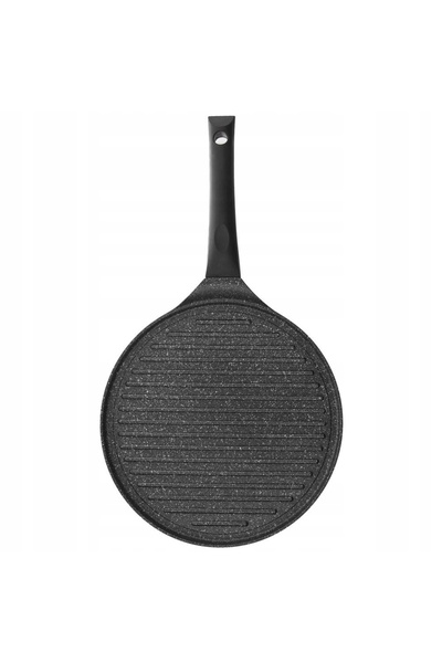 Orionis Tigaie GRILLOWA rotundă din granit pentru grătar, carne, pește, legum...