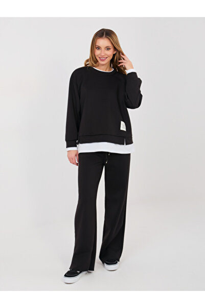 rue parıs Compleu Dama Maneca lunga, Dreapta, RUE PARIS, Negru Casual Model I...
