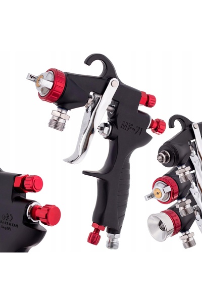 TC Technic Pistol de vopsit 1,5mm cu 2 duze pentru compresor de vopsit