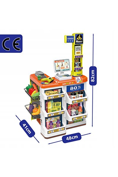 Stator Supermarket Magazin pentru copii Casă Cântar Coș Scanner Smartphone Se...