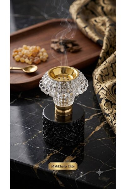 TOHFA Modern Design Crystal Glass 3-Piece Incense Burner Distributor Distribu...