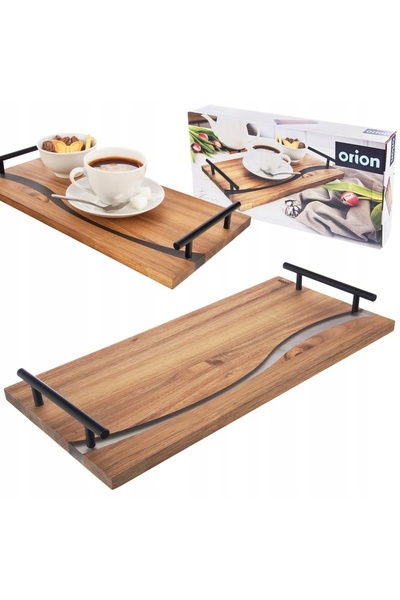 innature Deska TACA cu manere metalice pentru taierea servirei patere 42x20 cm