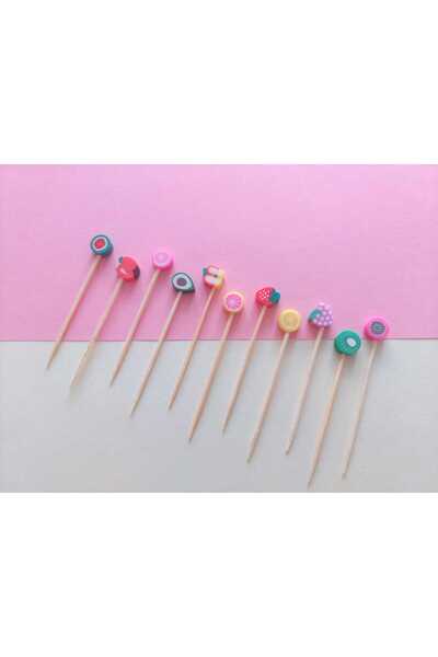 REN AKSESUAR Decorative Cake Toothpicks, Sticks, Ornaments for Birthdays, Org...