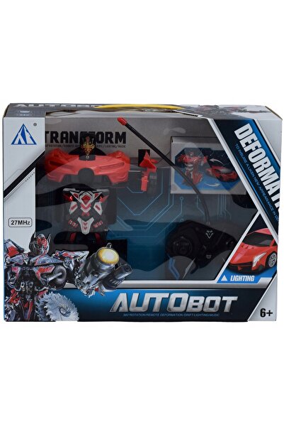 Skleplolki AUTO ROBOT AUTOBOT CONDUCĂTOR CU LUMINI ȘI SUNET 2 ÎN 1 JUCĂRIE MA...