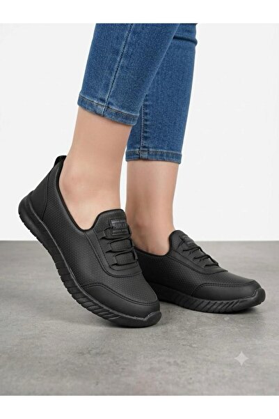Lütfi Women's black slip-on easy wear ultra lightweight orthopedic sole daily...