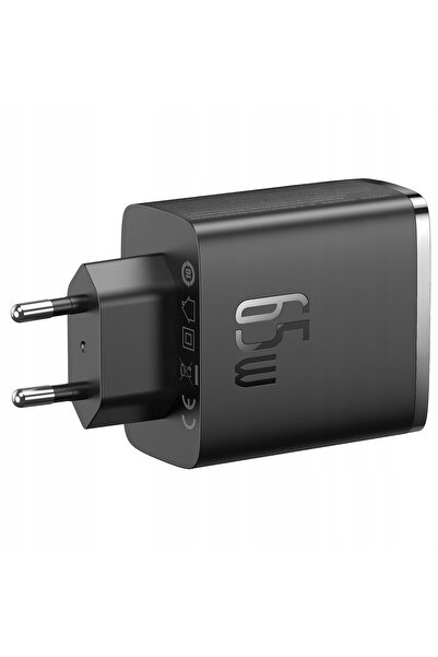 Baseus Încărcător rapid de 65W, adaptor de alimentare USB-C pentru MacBook, Q...