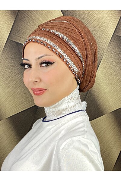 MY UKİYO STORE TESETTÜR ABİYE BONCUKLU TAŞLI BONEŞAL