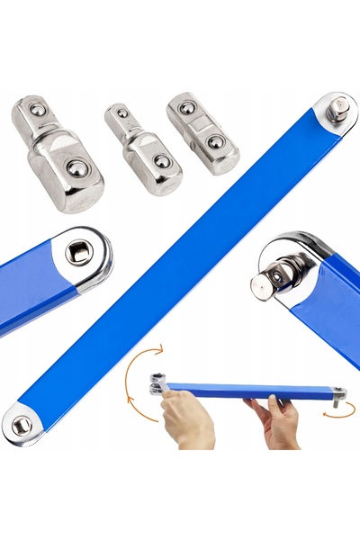 Falon Tech Adaptor de extensie pentru chei cu clichet, pentru chei tubulare 1...
