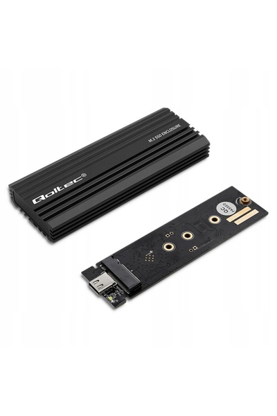 NO BRAND Qoltec Carcasă externă NV2270 pentru disc M.2 SSD SATA NVMe USB-C 2TB