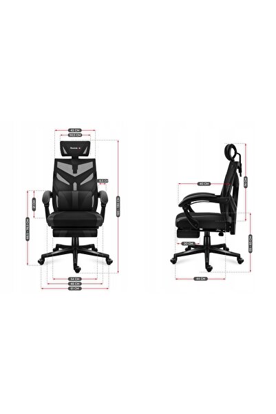 Huzaro Scaun de gaming COMBAT 5.0 negru cu reglare suport picioare