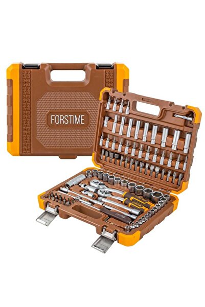 FORSTİME Set de scule: chei tubulare, șurubelnițe, clicheturi, biți 1/4" 3/8" 94