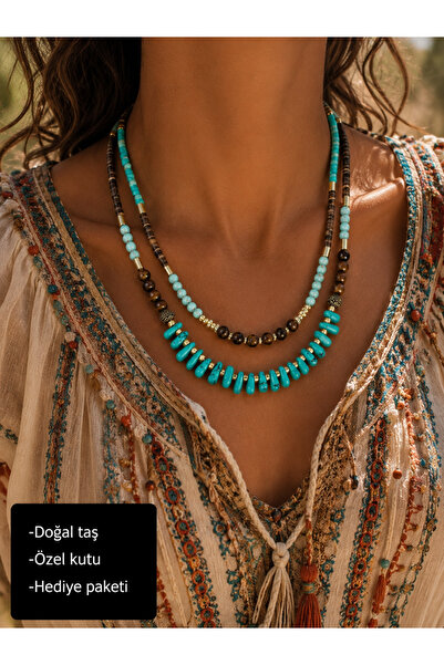 HER ŞEY NOTA www.herseynota.com Ethnic Bohemian Design Women's Necklace with ...