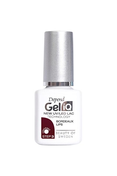 Depend Set 2 x Oja Semipermanenta Gel IQ UV LED, Bordeaux Lips, 5 ml