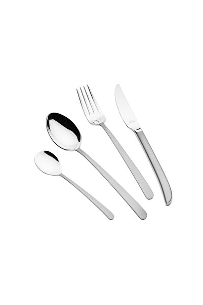 Arshia 95-Piece Silver Cutlery Set – Premium 18/10 Stainless Steel Flatware |...