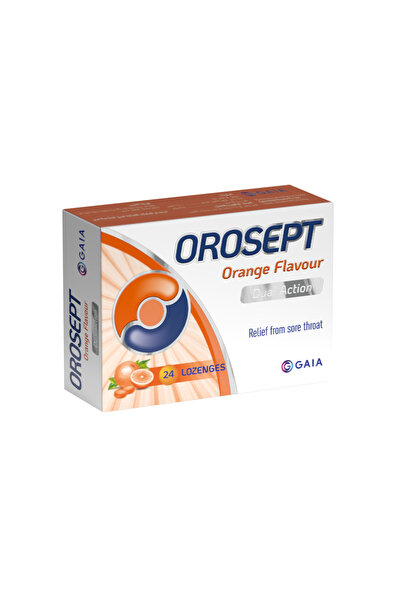 Gaia OROSEPT Orange | Dual Action 24 Lozenges