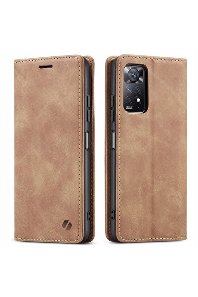spacecase Husă flip din piele pentru Redmi Note 11 Pro/Redmi Note 12 Pro + st...