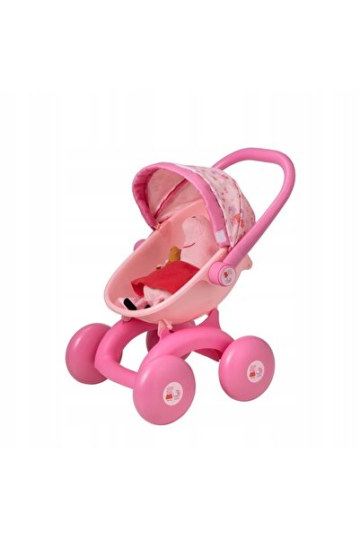 HTI Peppa Pig cărucior pentru păpuși 4 în 1, cărucior de plimbare, marsupiu, ...