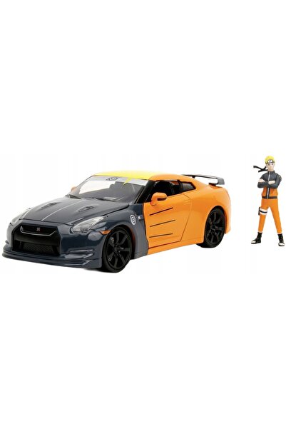 Jada Toys JADA NARUTO Mașină model 2009 NISSAN GT-R 1:24 + figurină metalică