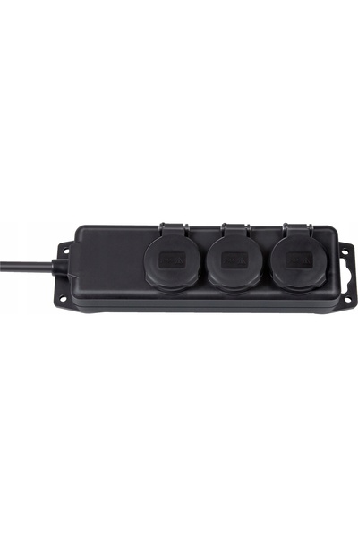 Brennenstuhl Prelungitor cu 3 prize, cu capac, 230V, cablu de 2m