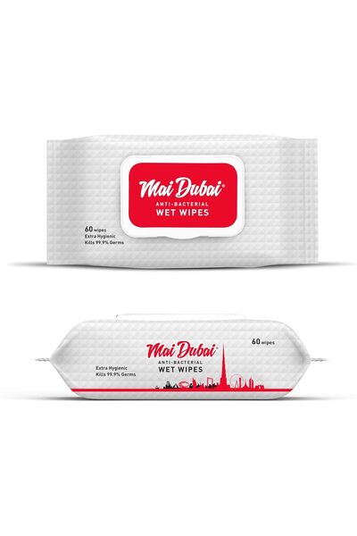 Mai Dubai Anti-Bacterial Wet Wipes 60 wipes 1 Pack