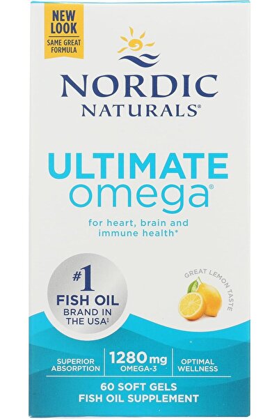 Nordic Naturals Ultimate Omega 3 İthal 1280 mg 60 Softgel Usa Menşeii DaphneLabs