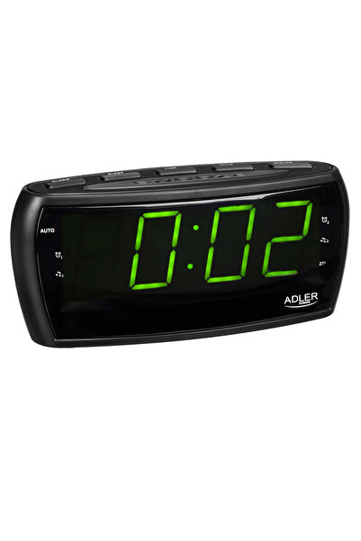 adler Radio cu ceas cu alarmă, radio digital, AFIȘAJ LED MARE, memorie de pos...
