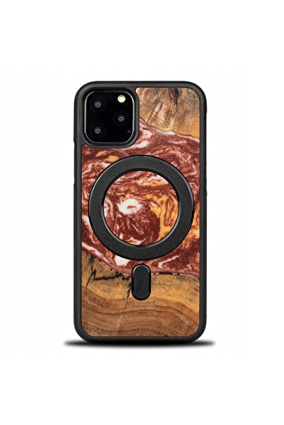 BewooDesign Husă Bewood Unique pentru iPhone 11 Pro - Planete - Marte cu MagSafe