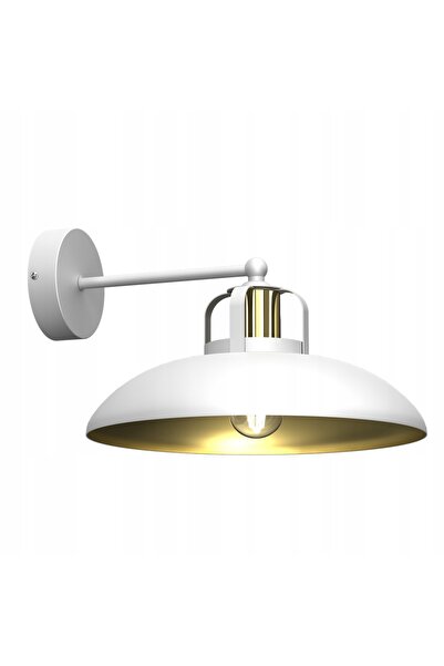Milagros jewelry Aplică de perete Kinkiet Felix 1xE27 Alb/Auriu Milagro