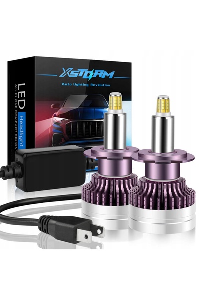 xstorm Becuri LED H7 R9 160W 360 °   25000LM MOCNE CAN - kpl.