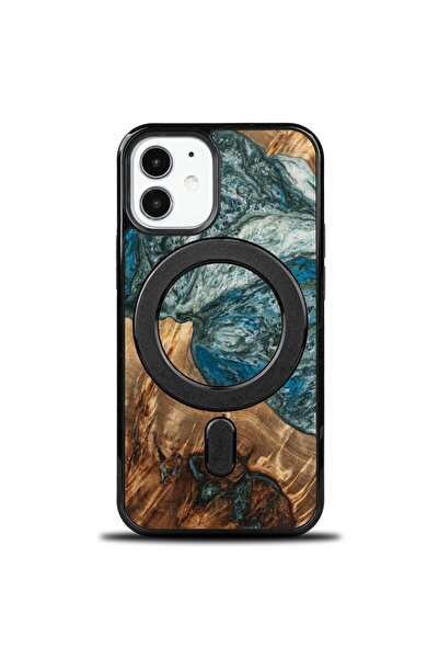 BewooDesign Husă Bewood Unique pentru iPhone 12 Mini - Planete - Pământ cu Ma...