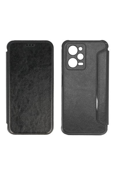POWERTECH θήκη Razor Leather MOB-1914, Xiaomi Note 12 Pro/X5 Pro, μαύρη
