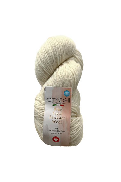Etrofil Νήμα Πλεξίματος Blue Faced Leicester Λευκό Ιβουάρ 100% Μαλλί 100γρ 24...