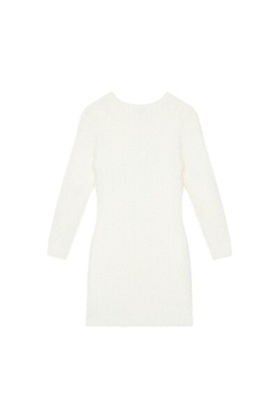 Guess Rochie tricotată de fetiță J5BK08Z0720 Crem