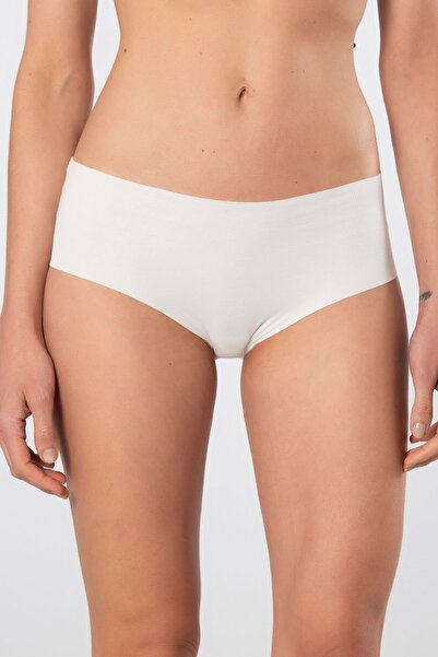 TÜREN Women's Laser Cut Cotton Hipster Panties 910/Ecru