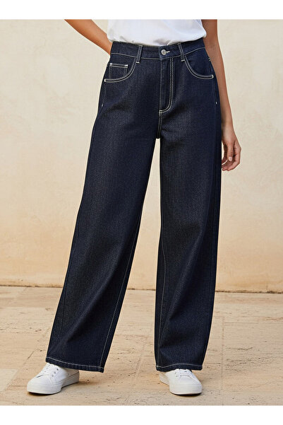 DNM Denim Barrel Fit Darted Jeans Cotton