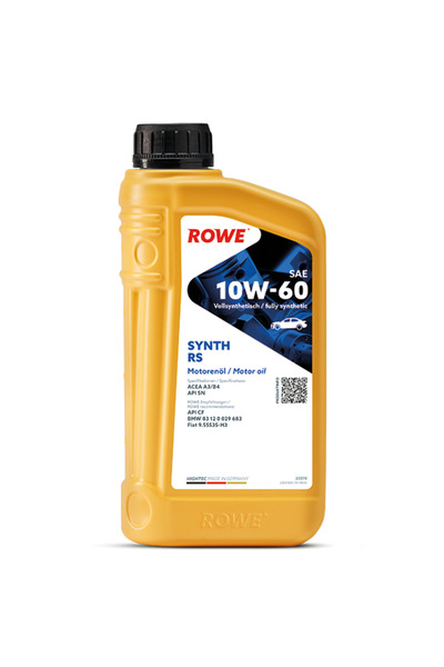 ROWE ХайТек Синт RS10W60 моторно масло за леки автомобили 1л