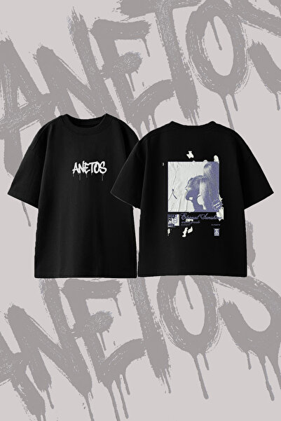 Anetos Ariana Grande Eternal Sunshine_3 Design Back Printed Cotton Black Over...
