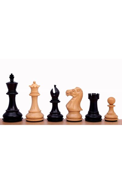 Sunrise Chess & Games Stallion Knight Chess Pieces 4 Inch Ebonized Chess Pieces