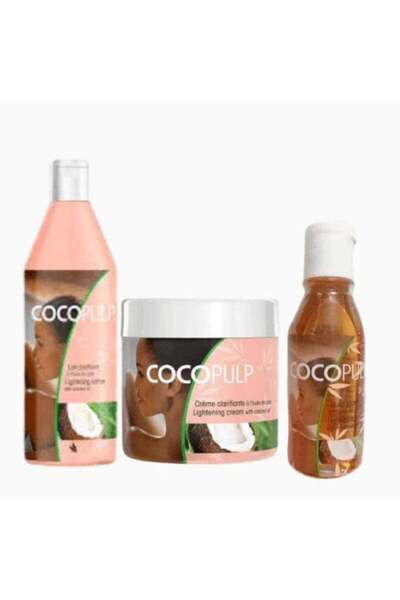 COCO PULP COCOPULP 3 Piece Set Skin Lightening Cream 300ml, Lotion 500ml and ...