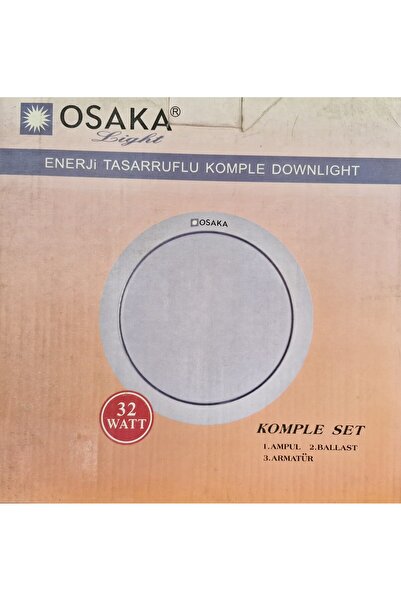 Osaka 32 W YUVARLAK ARMATÜR S/A-6400K KOMPLE DOWNLIGHT