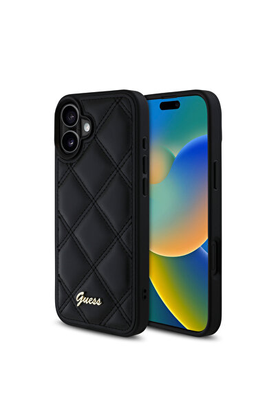OEM Guess “Quilted Metal Logo Collection” PU Case Θήκη προστασίας από δερματί...