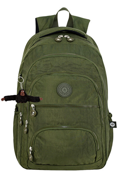 çantamgelsin Luxury Crinkle Fabric High School and Middle School Backpack + M...