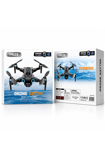 VTM Сгъваем дрон с двойна 4K HD камера, WiFi FPV, предни сензори, обхват на у...