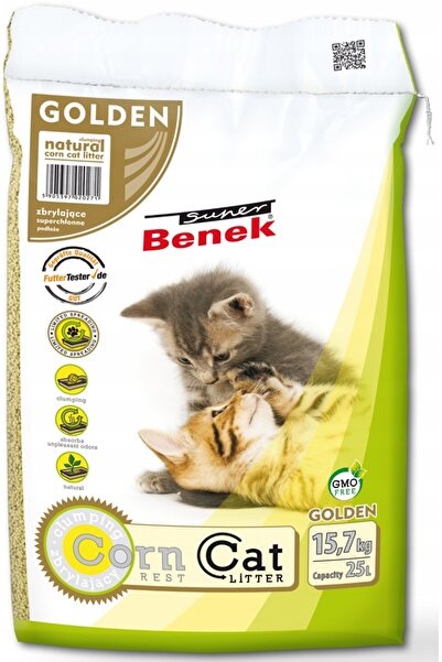 Super Benek Așternut igienic pentru pisici Corn Golden 25 L