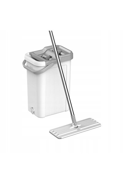 NO BRAND Mop plat TEESA New Clean R19 alb-gri + 2 rezerve