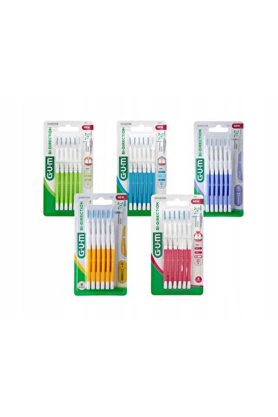GUM Periuțe interdentare SUNSTAR Bi-Direction 1.4 mm Portocaliu (6 bucăți)