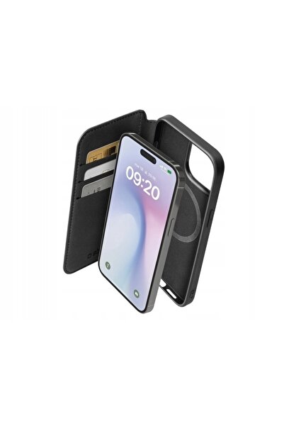 SBS Husă portofel MagSafe pentru Apple iPhone 16 Pro Max Negru