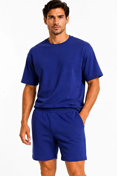 Modayakamoz Men's Premium Osy Modal Soft Textured T-Shirt and Pocket Shorts S...