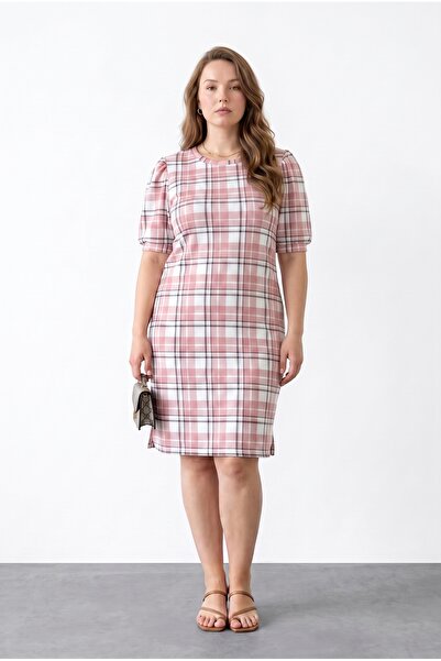 Stil Diva Thick Fabric Midi Dress with Fleece Inside