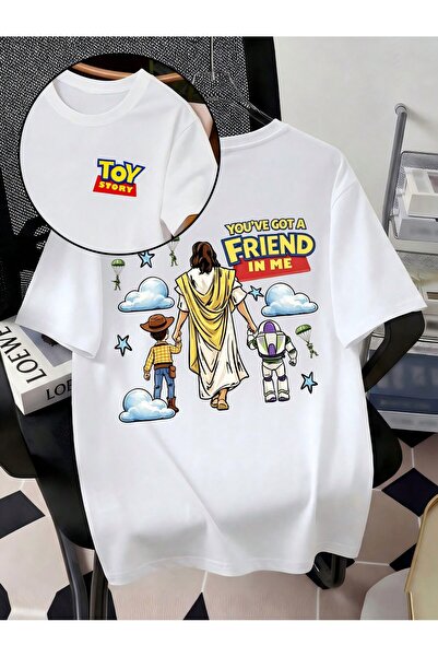 SVART WEAR Toy Story Printed Oversize Crew Neck Summer T-Shirt